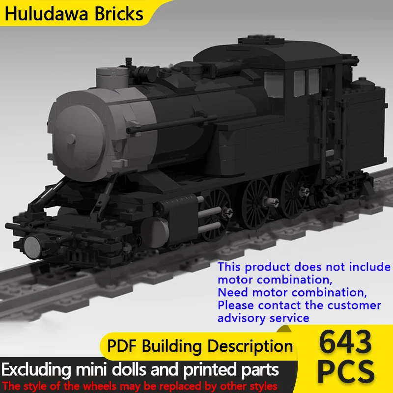 

Модель городского автомобиля MOC, строительные кирпичи, железная дорога, 4-6-4 т, танк, поезд, модульная технология, детские праздничные подарки, сборка игрушек, костюм