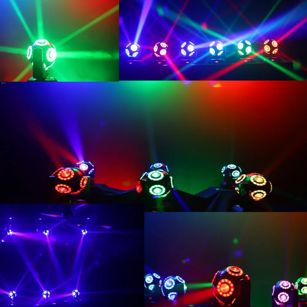 Imagem -05 - Led Moving Head Beam Light com Halo Rgbw 4in 150w 8x15w Led dj Stage Tilt Scan Rotação de 360 ° Dmx 512 Disco Bar dj