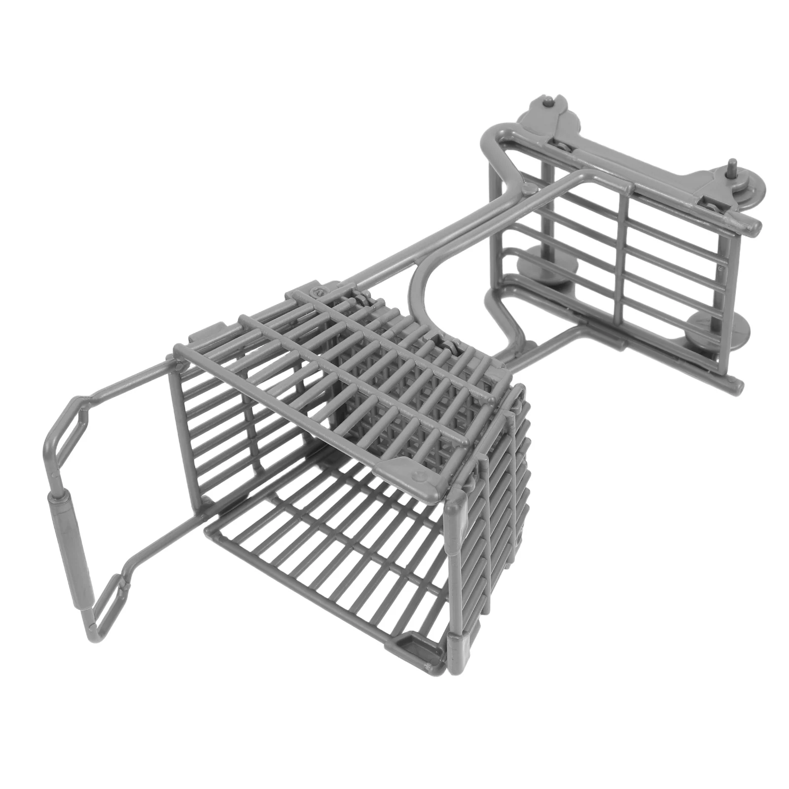 유아용 미니 쇼핑 카트 1개 귀여운 트롤리 놀이용 내구성 있는 어린이 수납 랙 현실적인 시뮬레이션 가족용