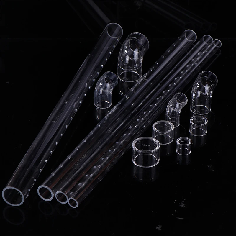Aquarium Filter Rain Spray Bar Outflow Pipe Transparent Acrylic Rain Shower Outlet Tube Kit Fish Tank External Accessries