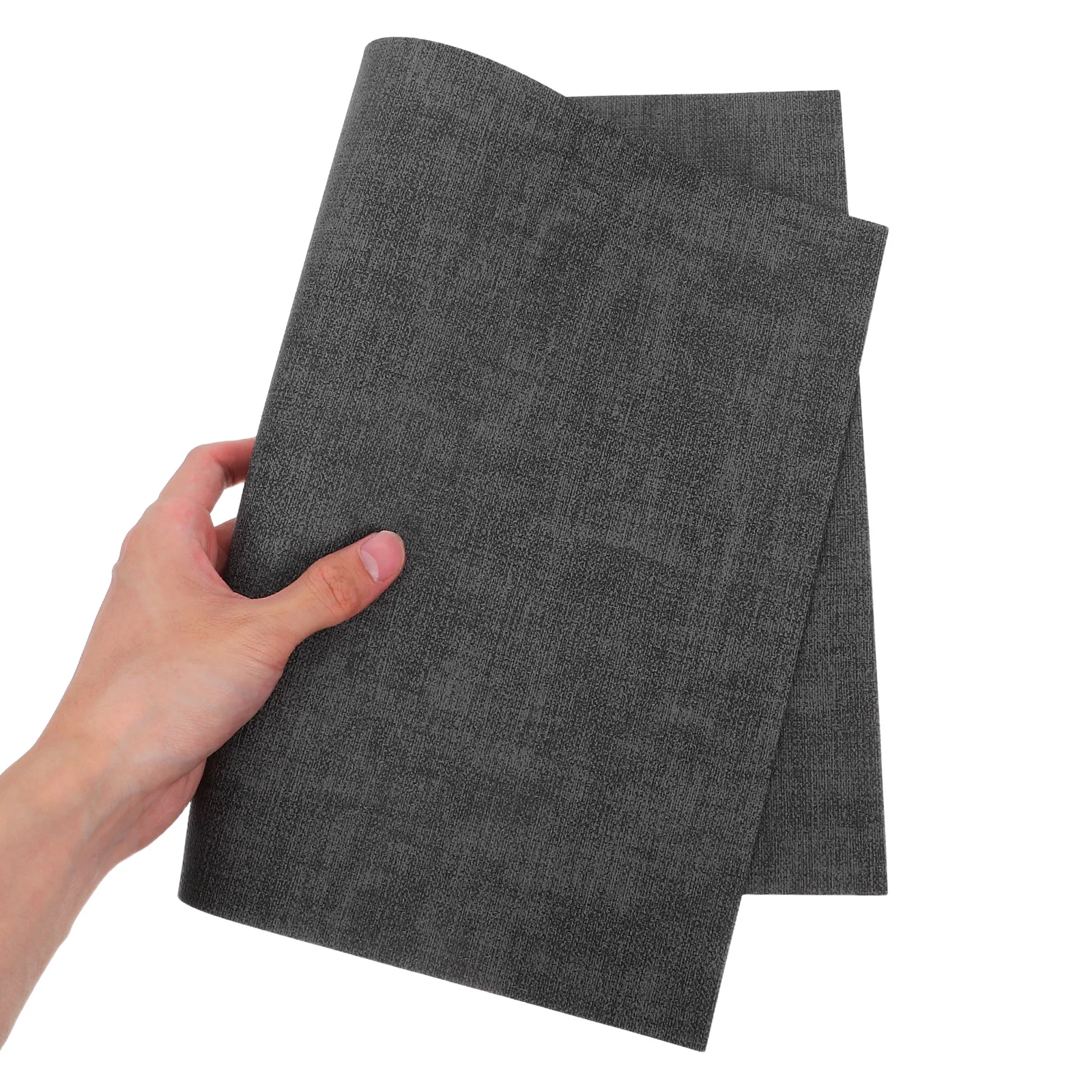 

2pcs Faux Waterproof Placemats Double Sided Heat Resistant Table Mats Wipeable Easy Clean Dining Table Protector For