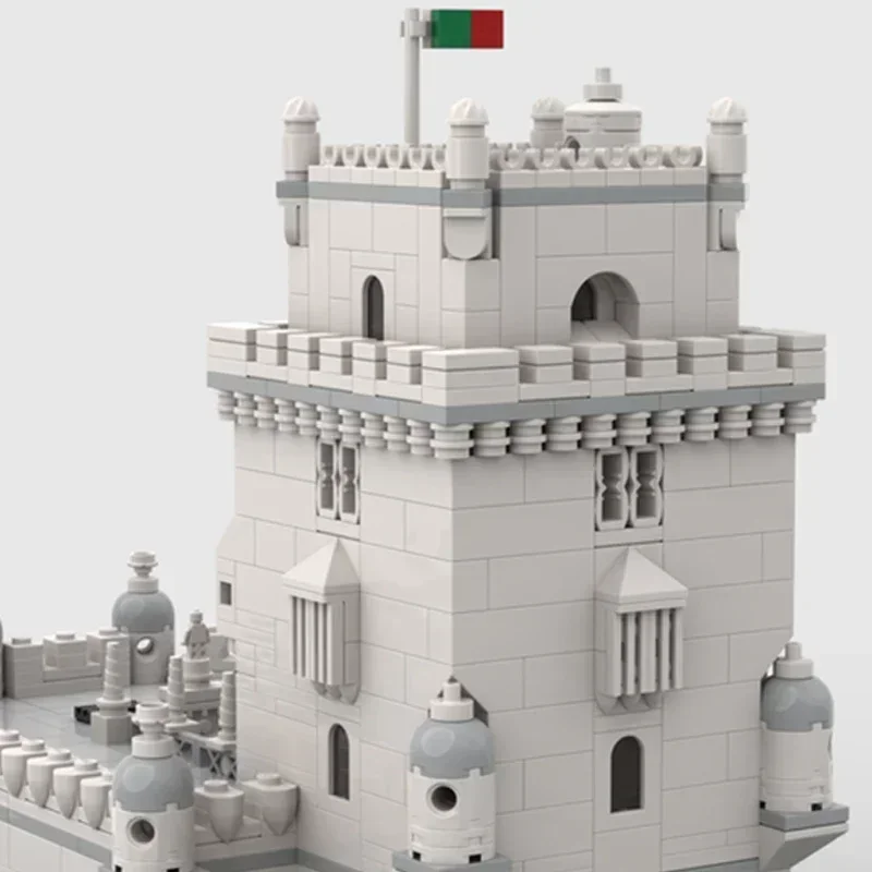 Castelo medieval modelo moc tijolos de construção saint vincent torre tecnologia blocos modulares presentes brinquedos de natal diy conjuntos montagem