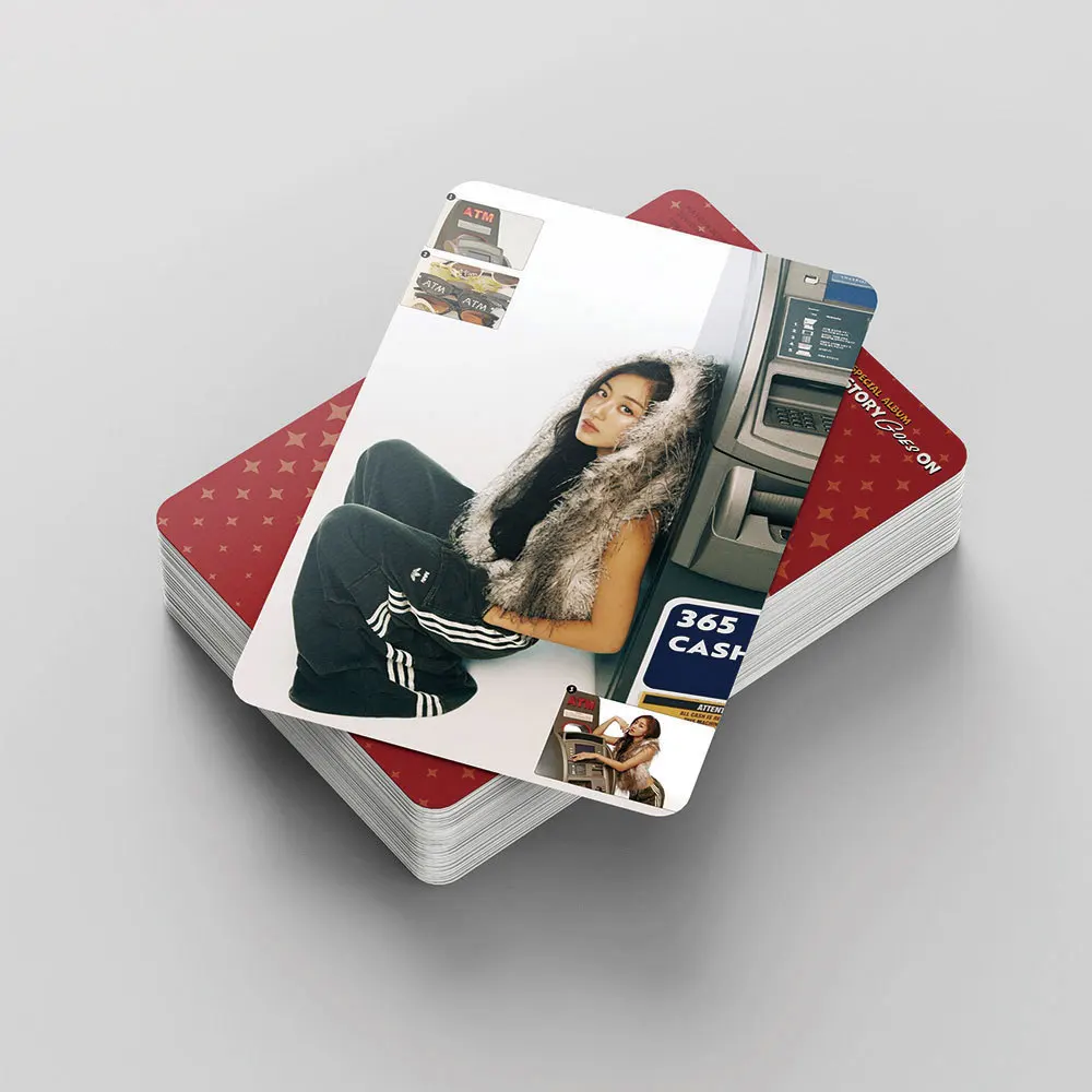 55 pezzi Kpop Idol TWICE Card La storia va in carta Album speciale per il decimo anniversario Serie regalo di carte da collezione TEN Fan