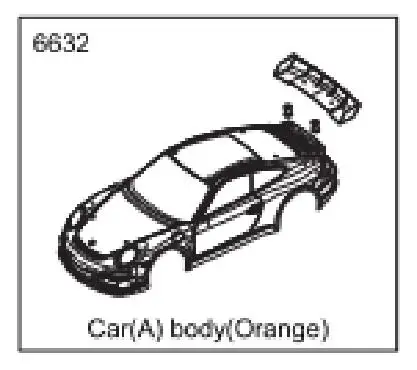 ZD racing S16 karoseria powłoki 6631 6632 6633