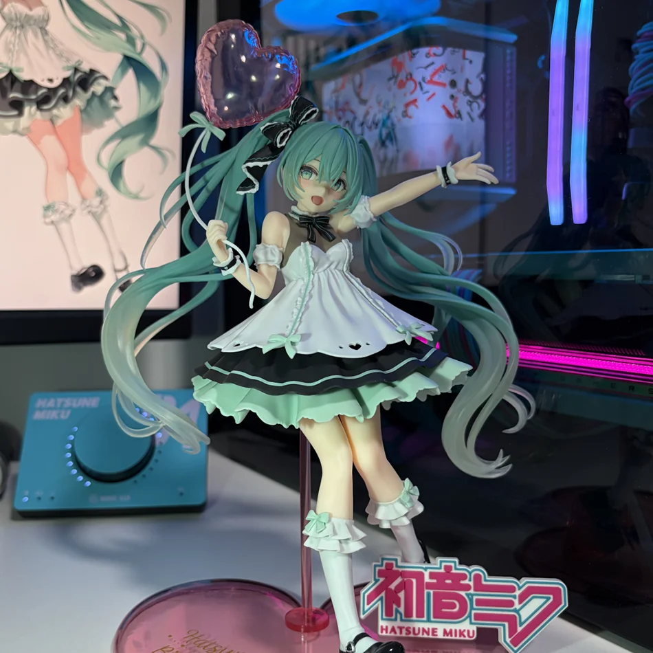 Neue Hatsune Miku Anime-Figur Spielzeug Geburtstagsparty-Styling MIKU Kawaii Cartoon PVC Actionfigur Modellpuppe Geburtstagsgeschenk