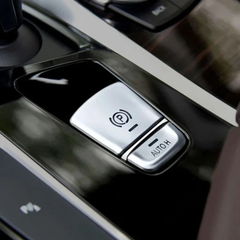 For BMW 5 Series G30 X3 G01 X4 G02 18-24 ABS Car Central Handbrake Cover P Button Trim Sticker Interior Car Accessories 5