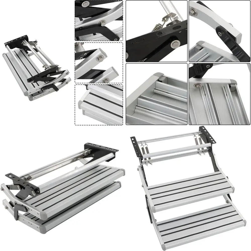 منصة تخييم RV قابلة للسحب يدويًا وقابلة للسحب بخطوتين ومضادة للانزلاق #1