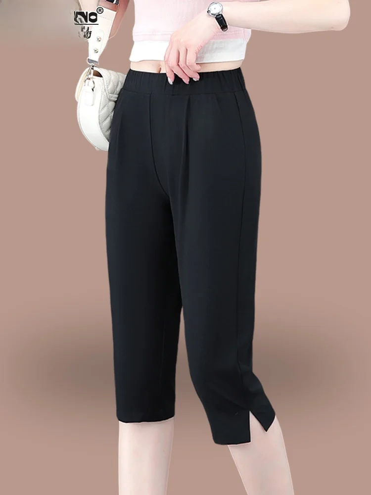 

TUCANO Ice Silk Seven-Foot Брюки Женские летние новые модные свободные тонкие спортивные брюки Qui-Dry Прямые повседневные брюки