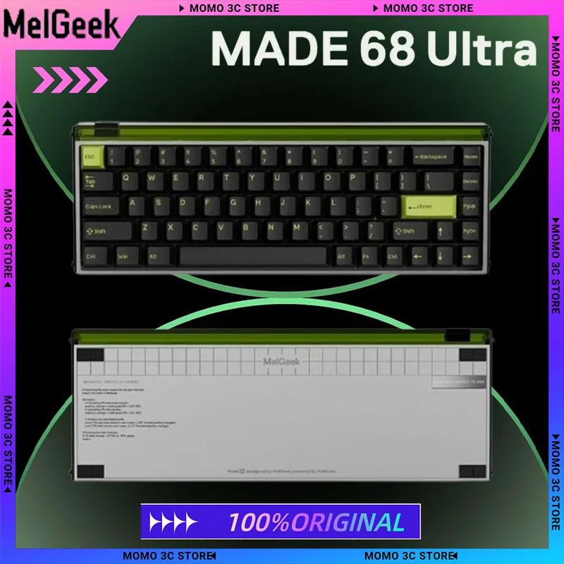 Melgeek Made68 Ultra Magnetic Switch Mechanical Keyboard Aluminum Alloy Hot Swap RGB RT Customized PC Gaming Keyboard Laptop