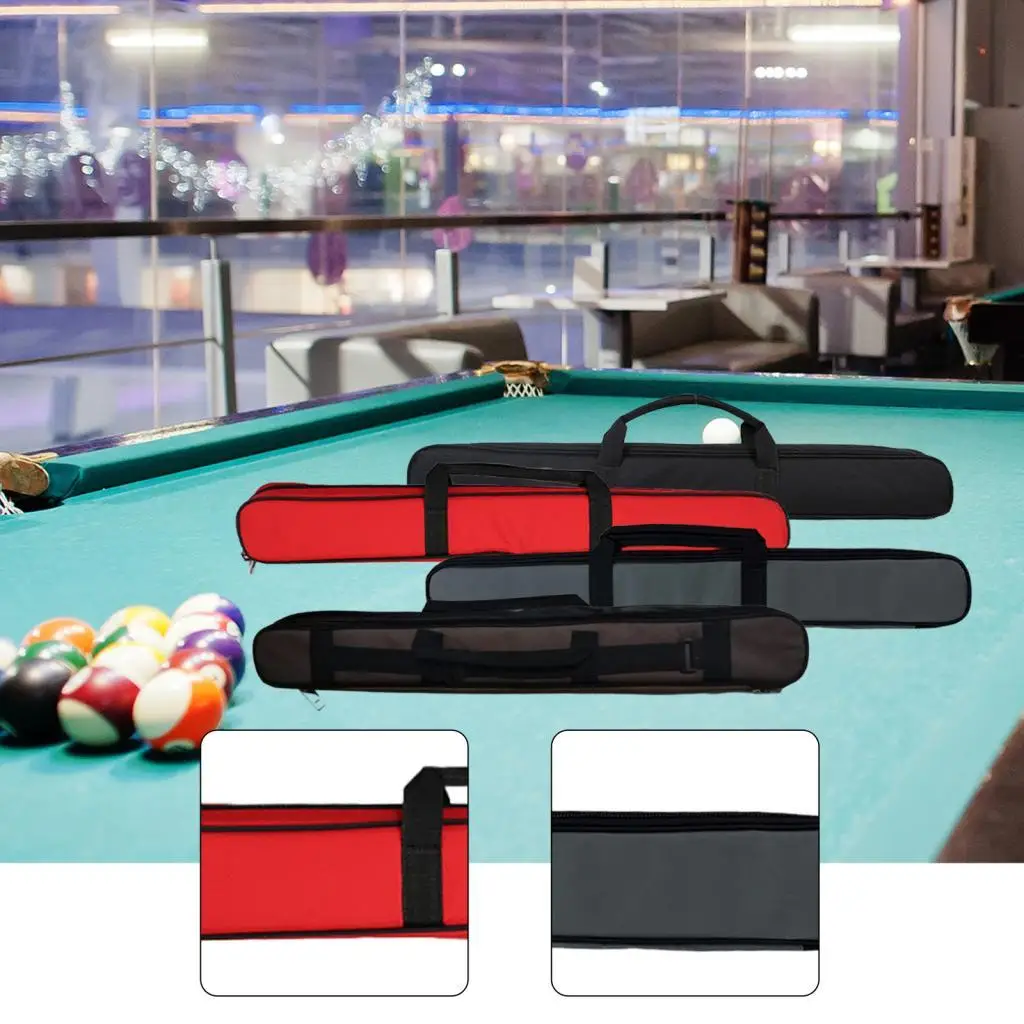 

Портативный чехол для бильярдного кия, защитный регулируемый плечевой ремень Оксфорд с внешним карманом, чехлы для снукерных кий 1/2, чехлы