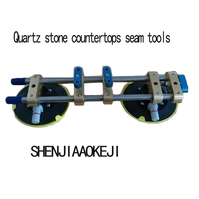 

Quartz Stone Countertops Seam Tool Vacuum Adsorption Splicer Stone Adjustment Double Suction Cup Multi-Function Hand Tool