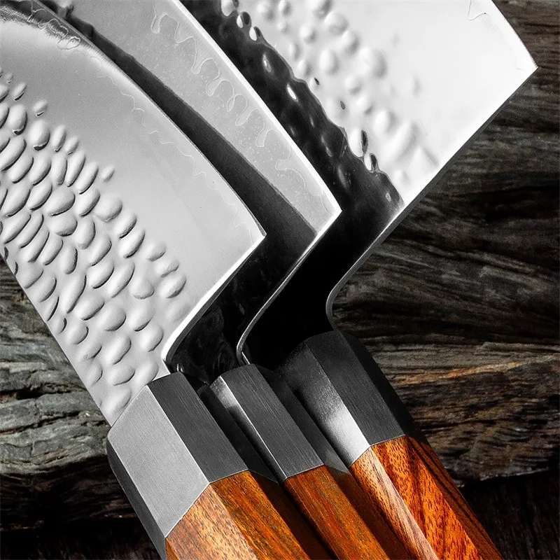 Imagem -03 - Japonês Chef Santoku Faca Sharp Blade Utility Cortando Carne Cutelo Aço Inoxidável Nakiri Corte de Salmão Descascar Faca de Churrasco