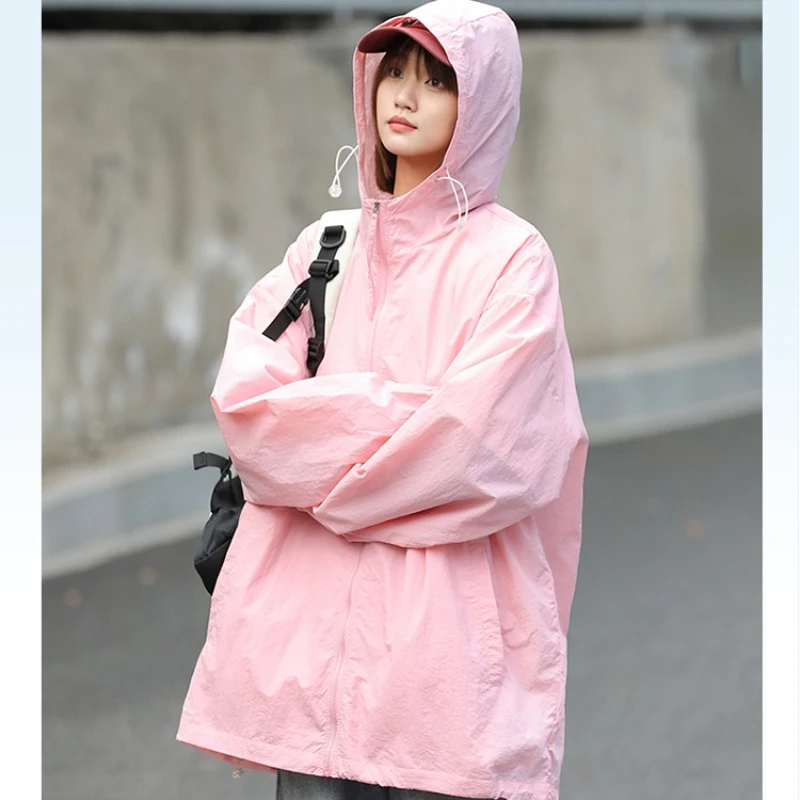 Manteaux de protection solaire pour femmes, randonnée en plein air, ample, grande taille, respirant, vêtements de protection solaire, veste coupe-vent à peau fine, nouvelle collection