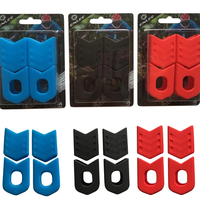 ENLEE MTB Rennrad Fahrrad Kurbel Arm Schutz Abdeckung Kurbelgarnitur Kappe Schutz Silikon Fahrrad Kurbel Stiefel Staub Proof Abdeckung Boot – Detail 9