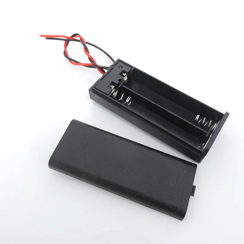5pc 2/3/4 Slot AA AAA Battery Holder,1.5V/3V/4.5V/6V AA Battery Box with Leads Wires ON/Off Switch and Screw Cap Case Back Cover