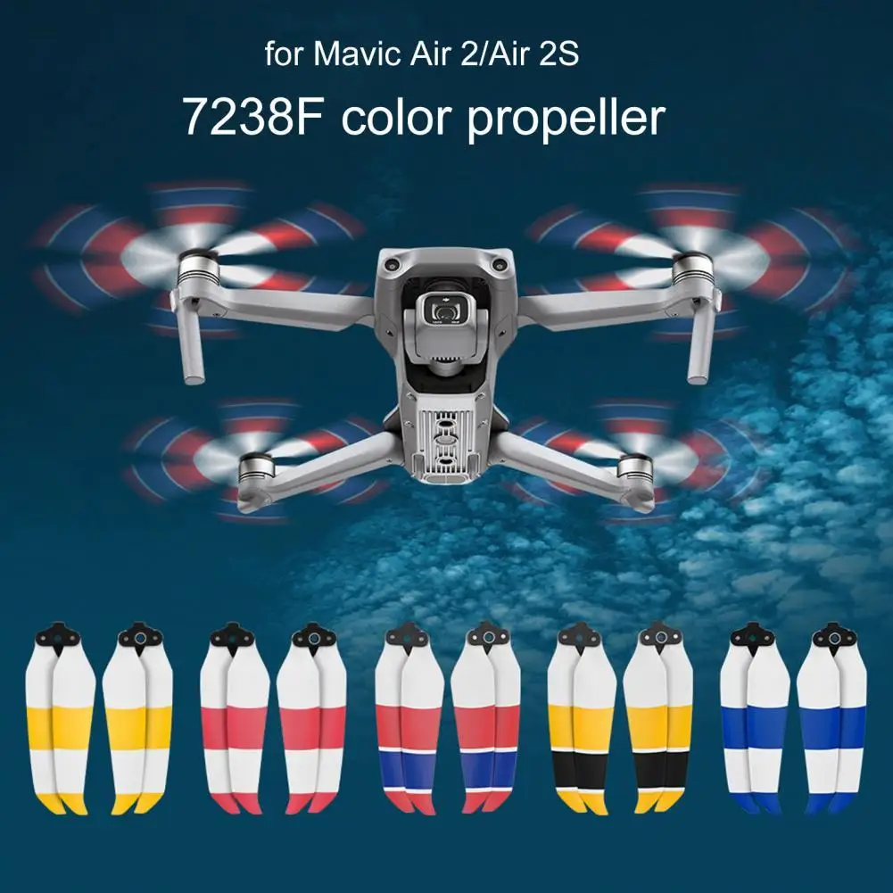 1 Pair Drone Blade Silent Low Noise Mini Portable Drone Propeller for Air 2S