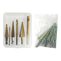 6Pcs Step Drill Bit Set Saw Drill Bit For Metal Wood 4-12 4-20 4-32mm 3/6/8mm Wood Metal Hole Cutter Core Drill Bit Set