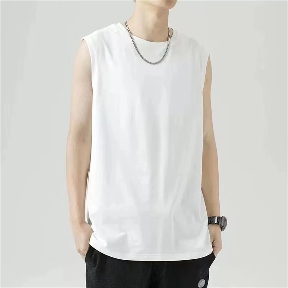 

Brand New Plain Tank Top Men Bodybuilding singlet Gym Stringer Sleeveless Shirt Blank Fitness Clothing Sportwear Muscle Vest