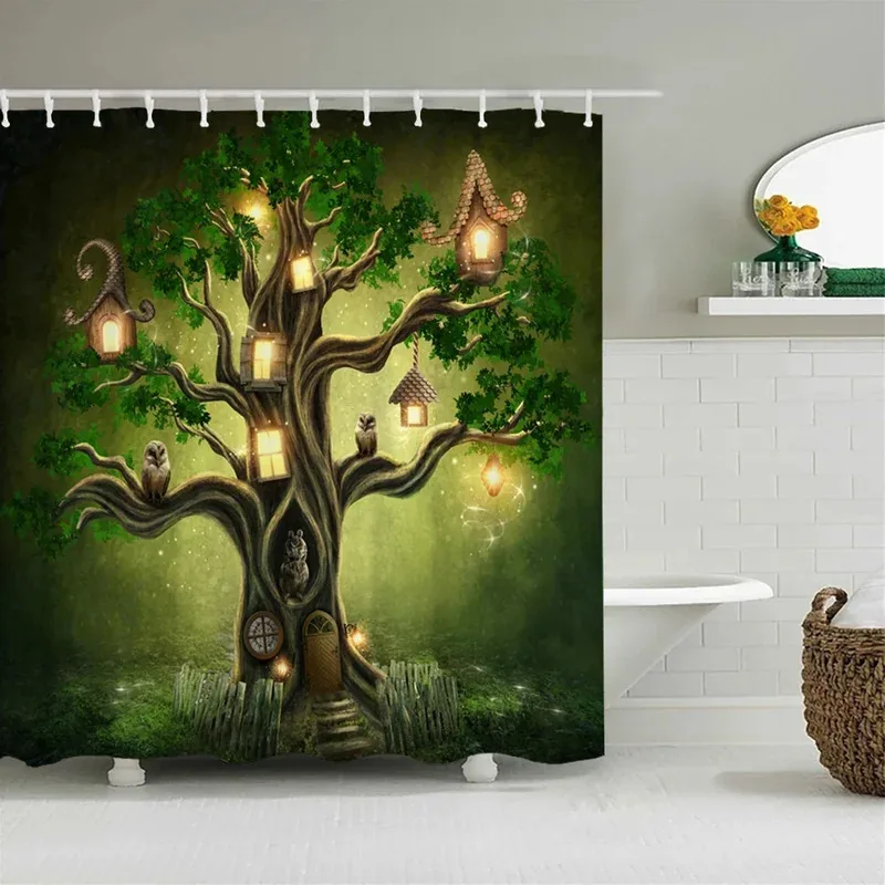 

FWM05Fairy Dream Forest занавеска для душа водостойкая занавеска для ванной комнаты полиэстер мультфильм фантазия занавеска для ванны украшение дома wi6Hn$