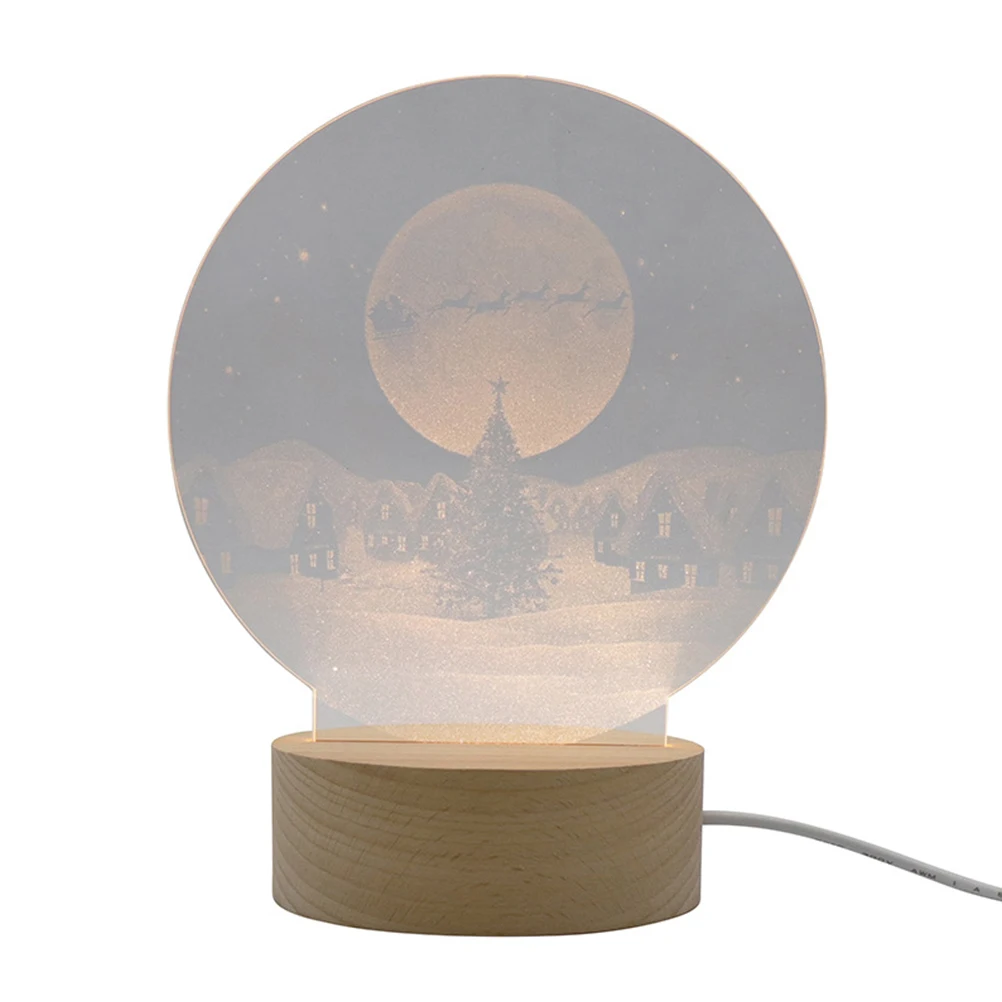 

Santa Claus Night Light Modern Vintage Standing Color Name Christmas Decorations Desk Lights