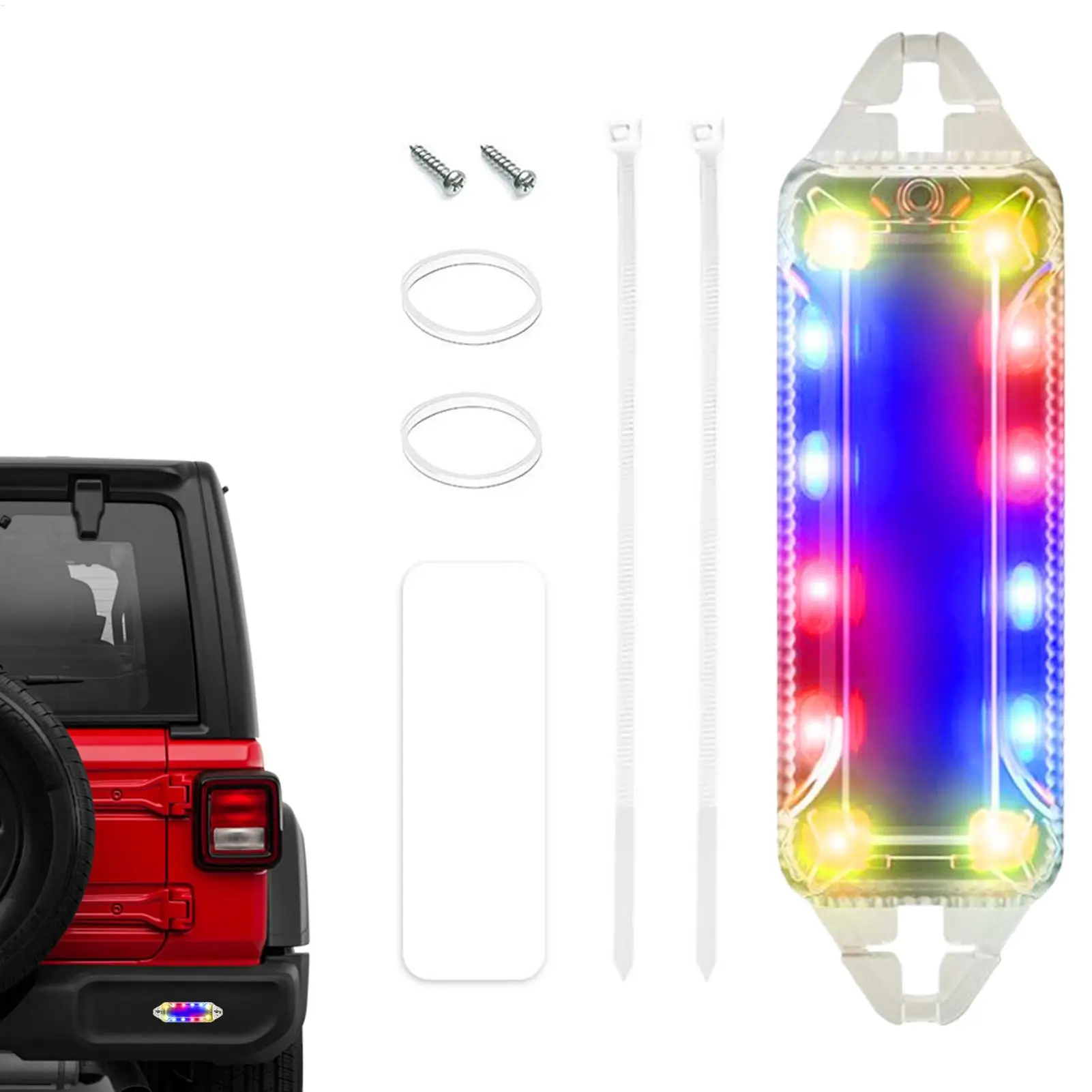 

Strobe Lights For Vehicles Wireless Warning Lights Trucks Solar Flashing Safety Lamp Waterproof Lighting For Vehicle Bike Car