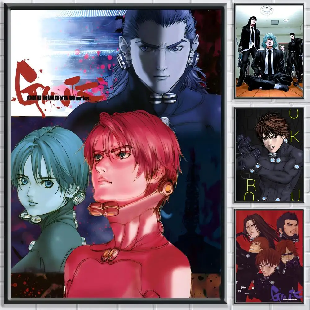 Gantz Japón Anime Poster Dormitorio Sala de estar Estudio y más allá Decoración autoadhesiva + regalo perfecto