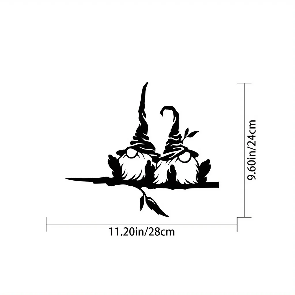 Metal Add a Magical Touch to Your Garden with Metal Branch Garden Gnome Mushroom Decoration for Garden Party Decor