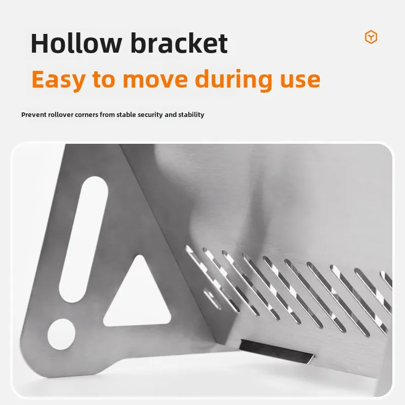 Outdoor folding card grill grill rack