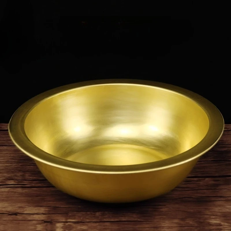 Pure Copper Handmade Thickened Brass Basin Old Copper Basin Baby Bath Basins Dorm Room Essentials Chinese Wedding Washbasin