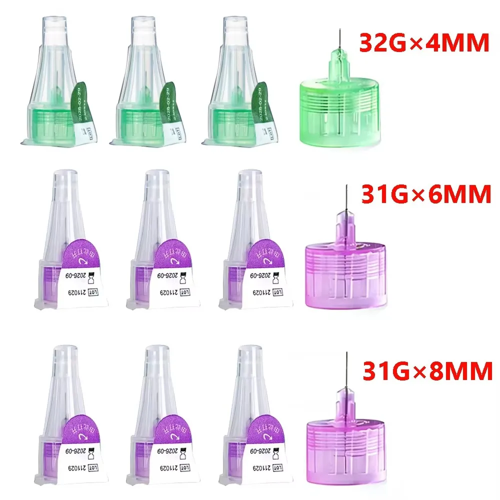 Insulin Pen Refills for Insulin Injection Pens, Individually Packaged, Insulin Pen Needles, Painless Injection Pen Needles, Single-Use, Suitable for Injecting Insulin, Semaglutide, Etc., 4Mm/6Mm/8Mm view 4