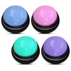 Dog Buttons for Communication Voice Recording Button Pet Training Buzzer 30 Seconds Customize Record Playback Button