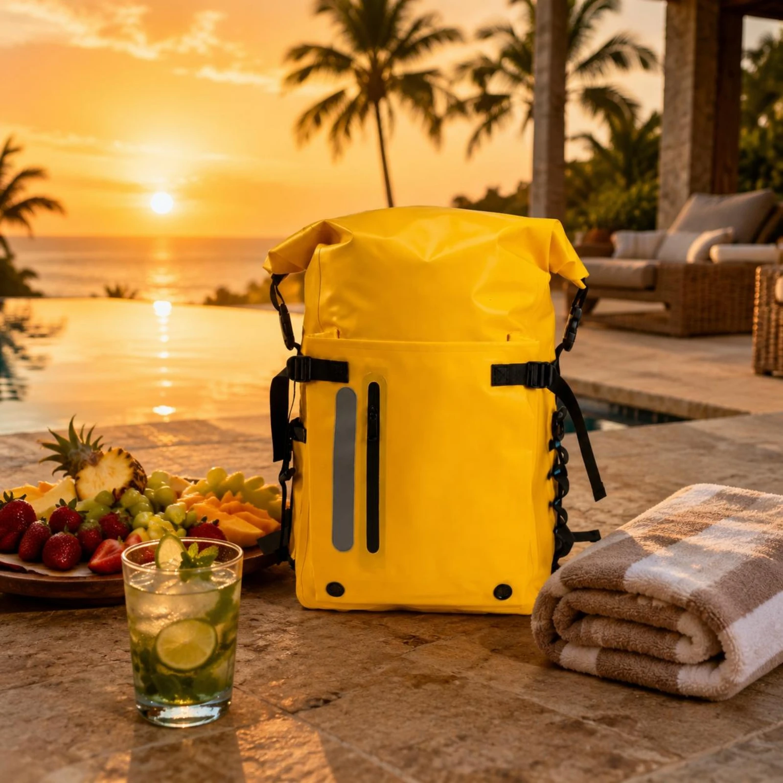 Dive Gear Bag Waterproof Snorkel Bag Dive Gear Backpack Sturdy Padded Straps for Diving, Outdoor - view 5
