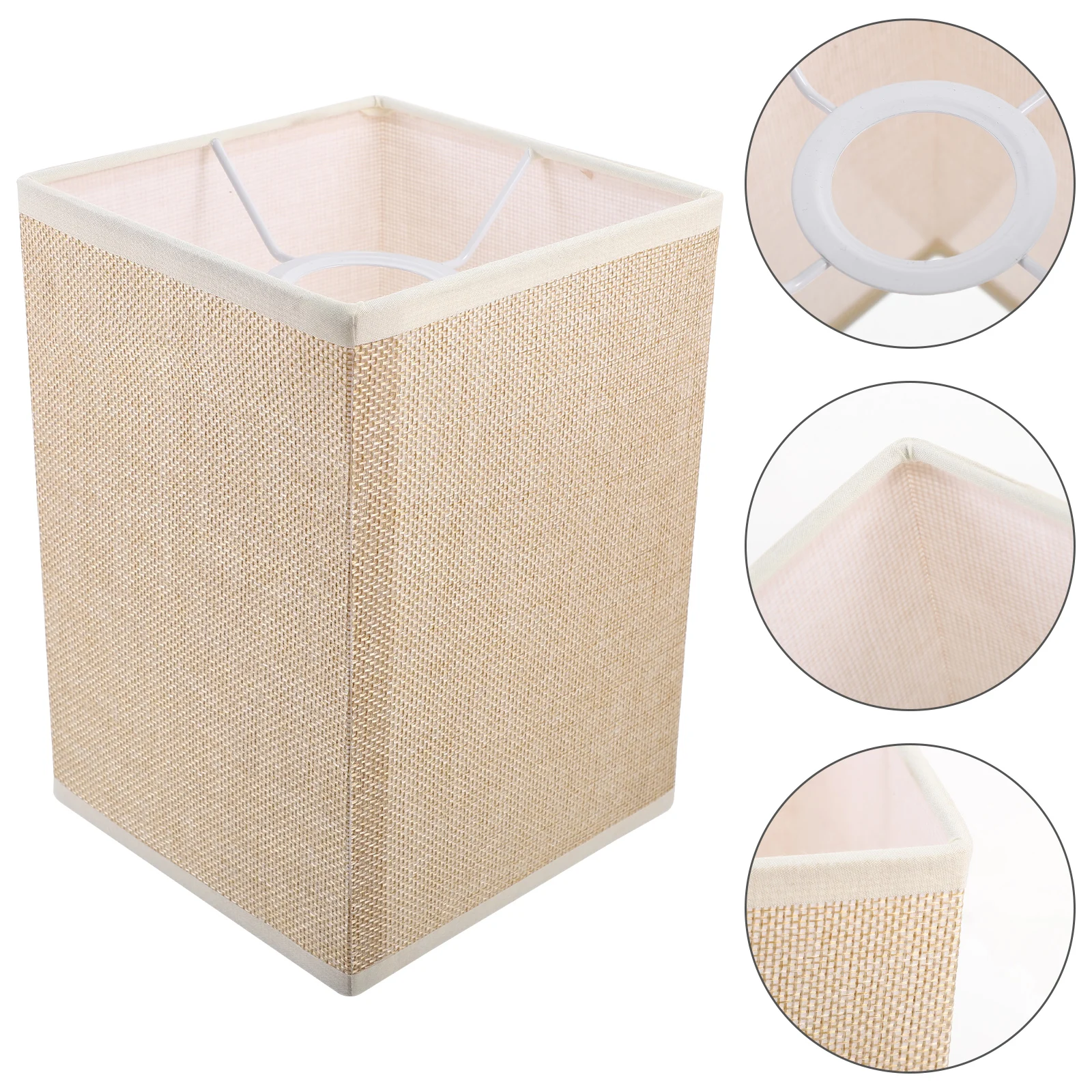 

Square Lampshade Long Replacement Shades for Floor Retro Decor Decorative Chandelier Table Light