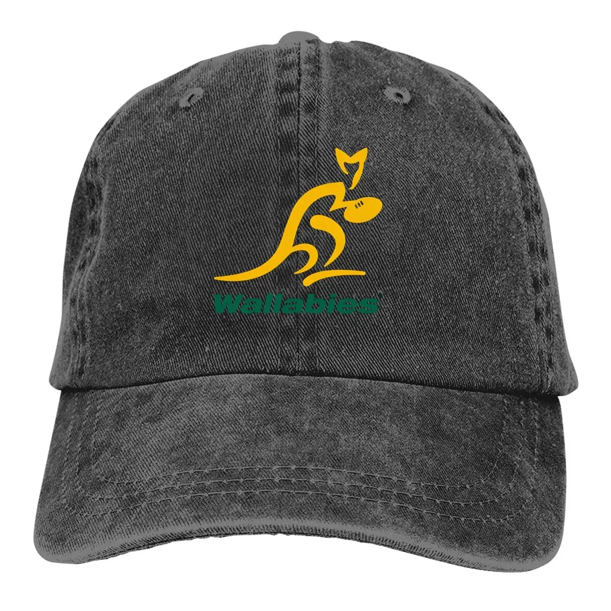 

Pure Color Dad Hats Yellow Wallaby Women's Hat Sun Visor Baseball Caps Australian Kangaroo Peaked Cap