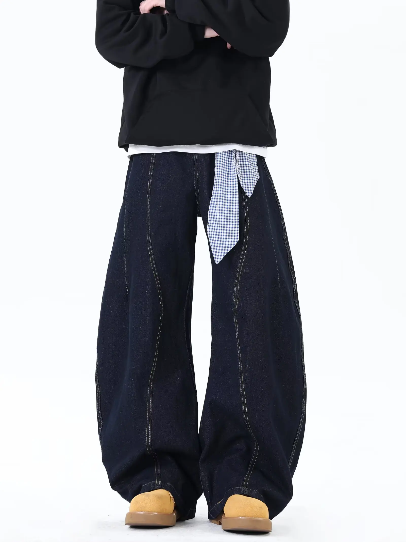 

Harajuku Ins Retro Straight Leg Jeans Fashion Baggy Jeans Y2k Artistic and Popular Trend Women's Denim Pants Woman Clothing Jean