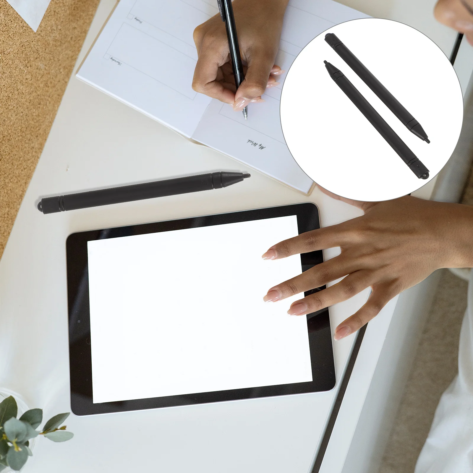 2 Pcs Graphic Tablets Pen Universal Stylus Drawing Digital for Painting Writing