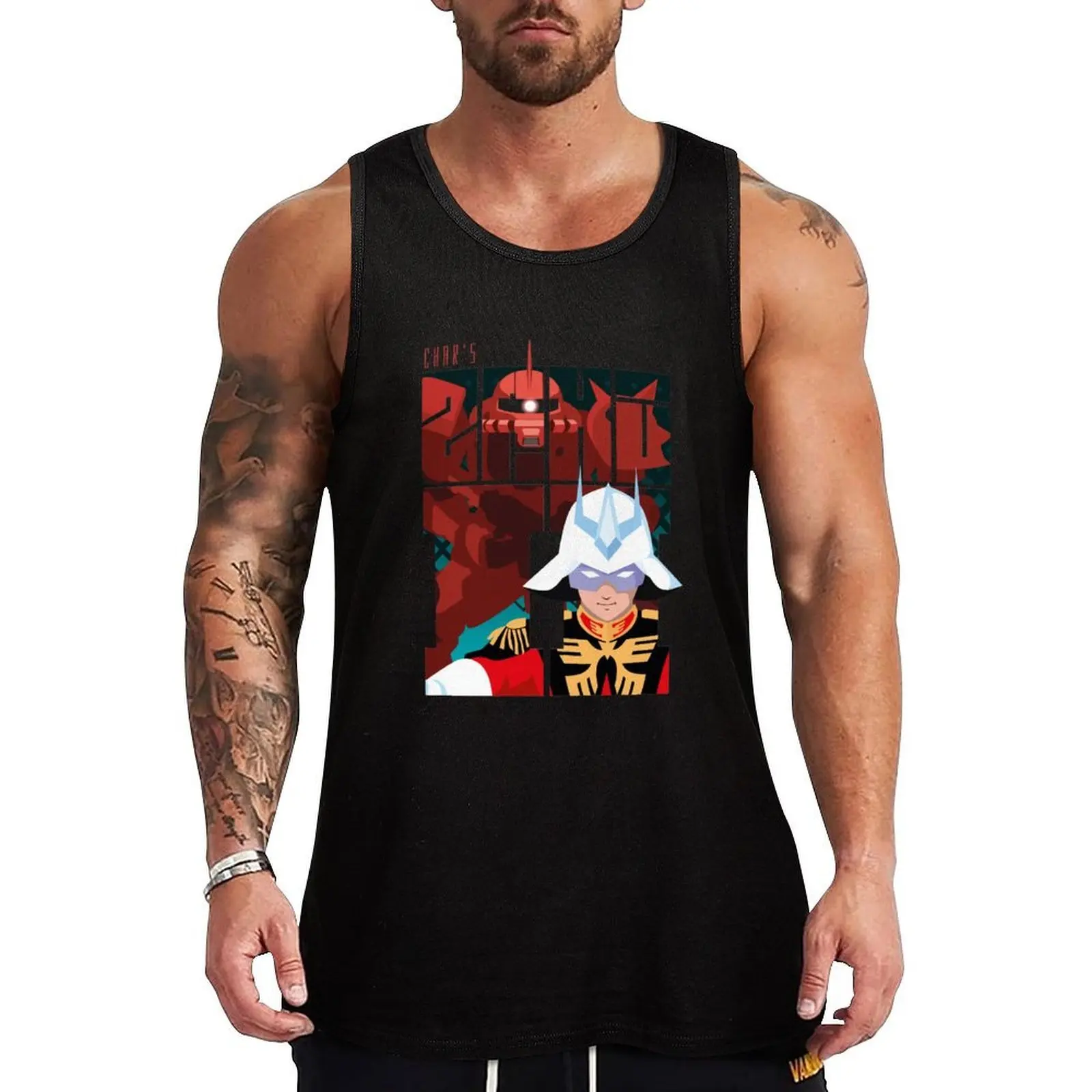 

Char's Zaku Font Tank Top Vest for boy Clothing basketball clothing