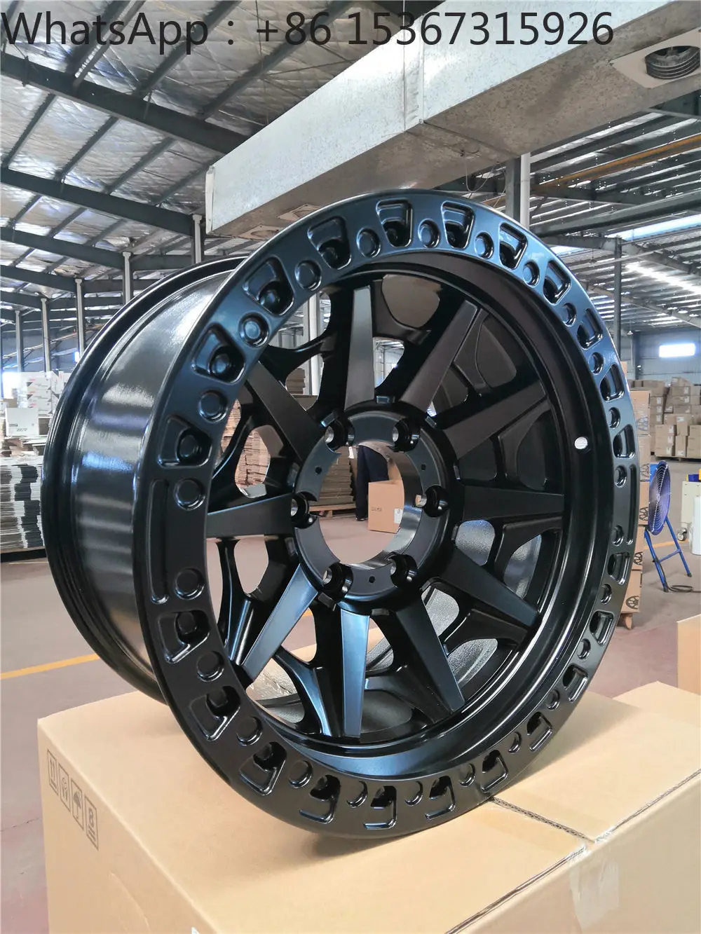 

17X9J 6x139.7 CB110 Satin Black Cast Alloy Off-Road Wheel Rims With SB Lip Passenger Car Modified Wheels
