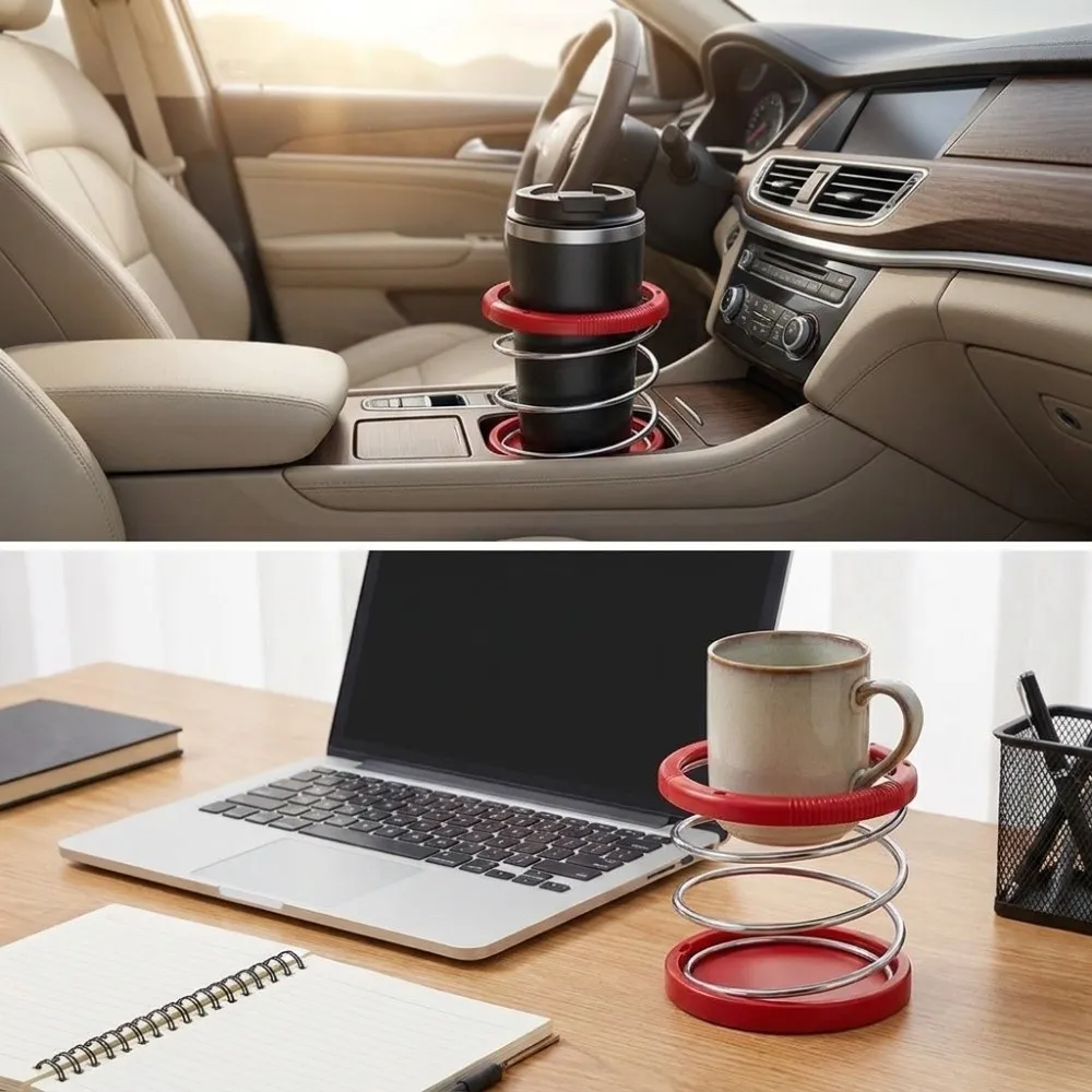 

Solid Durable Material Car Dashboard Beverage Holder Practical Clamping Structure Compact Size Universal Auto Cup Mount