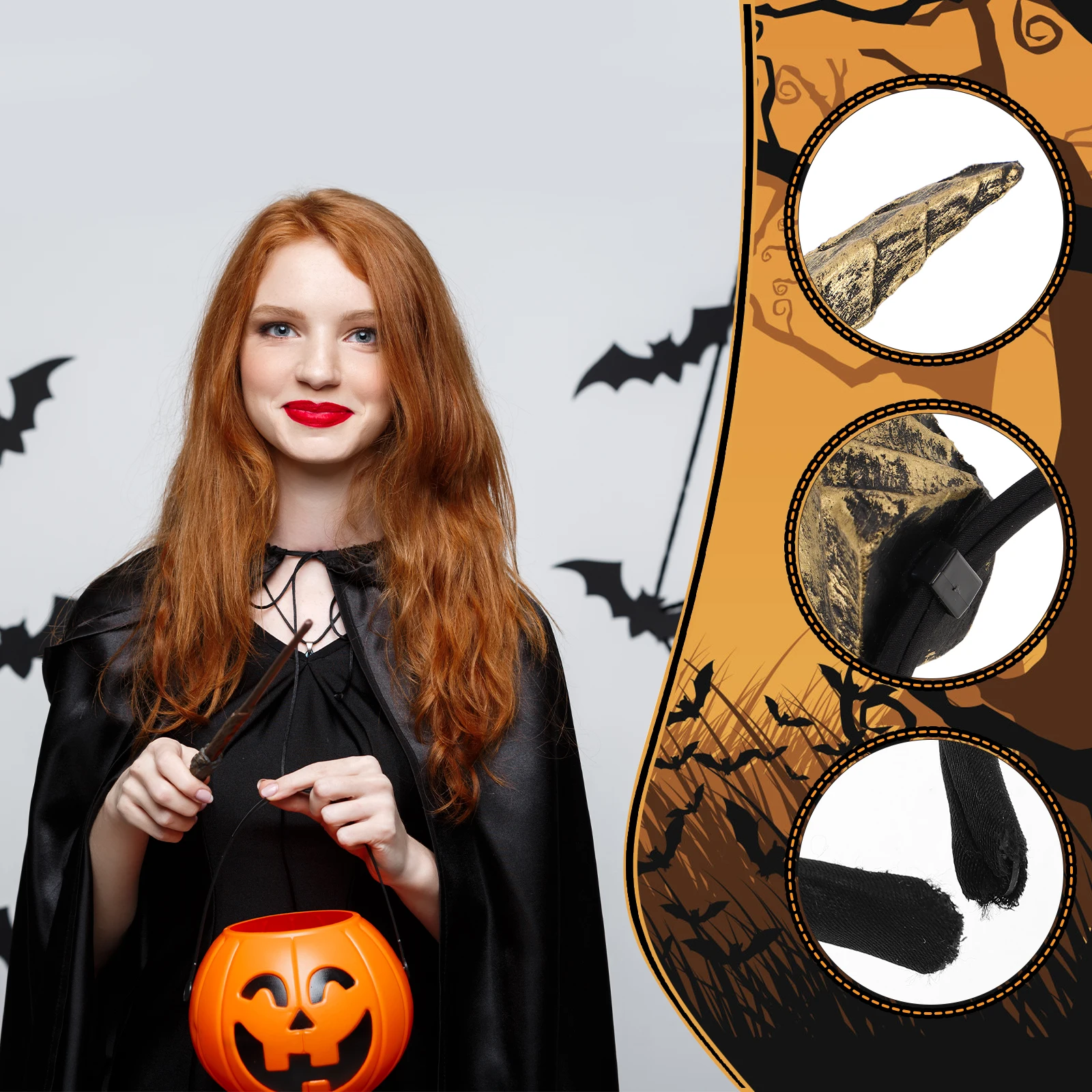 

Halloween Horn Headdress Demon Horns Cosplay Bull Hairband Crown Costume Accessory Party