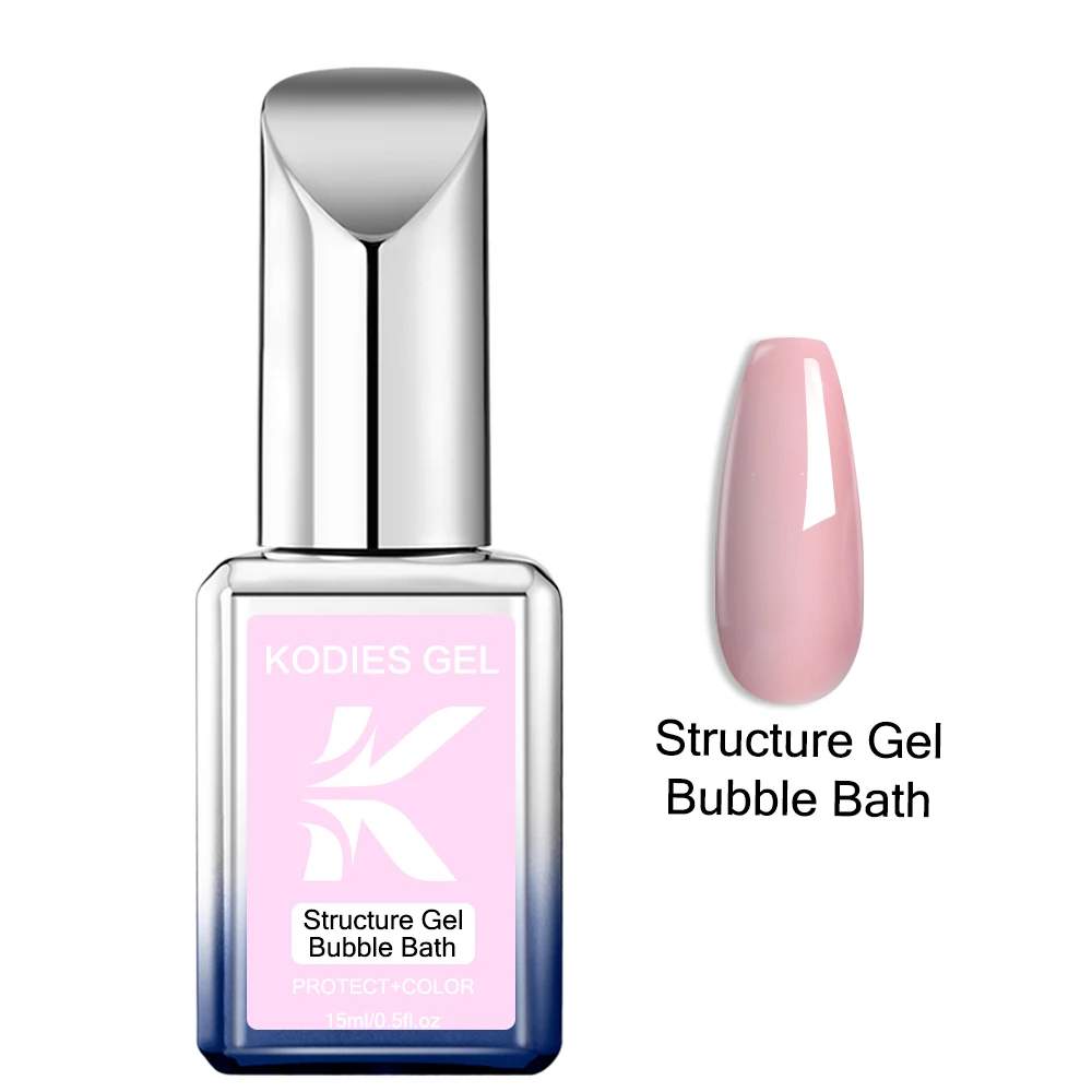 KODIES GEL Base en caoutchouc Gel vernis bain moussant Camouflage couleur manteau tremper UV Pastel ongles Gel vernis laque manucure française