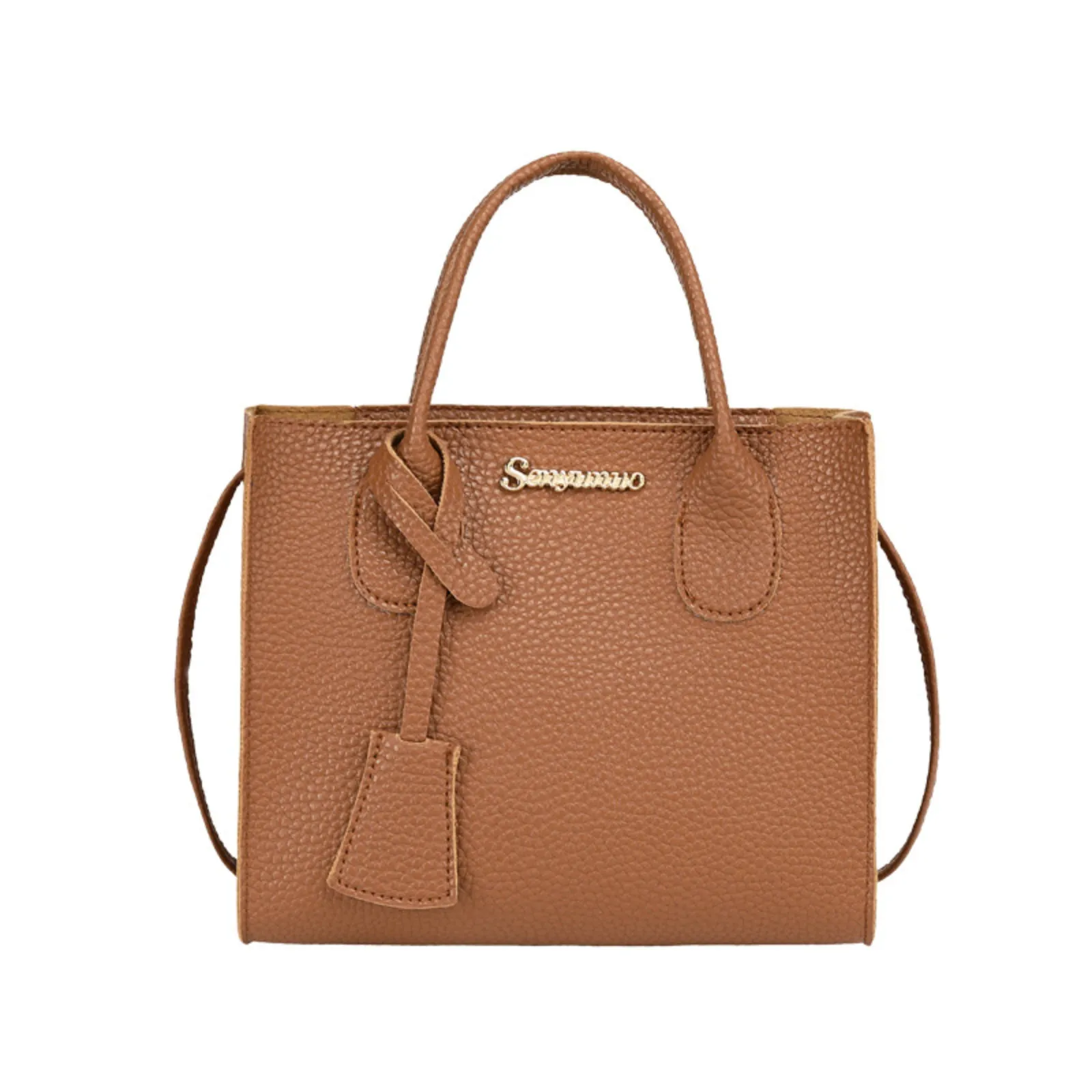 حقيبة يد نسائية متعددة الاستخدامات ذات سعة كبيرة حقيبة كتف للسيدات كاجوال من جلد البولي يوريثان حقائب كروس على الموضة