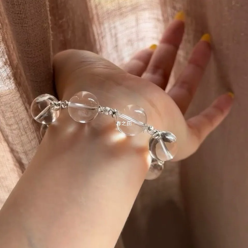 

Da Mi Genuine White Crystal Bracelet Exquisite Niche String Design Versatile Fashion