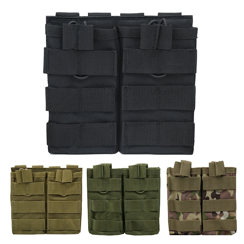 Outdoor tactical magazine MOLLE vest accessory hunting 1000D nylon air gun single/double clip