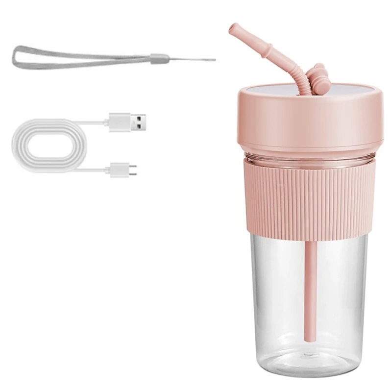 espremedor portátil liquidificador portátil com palha liquidificador mini misturador recarregável espremedor frutas para