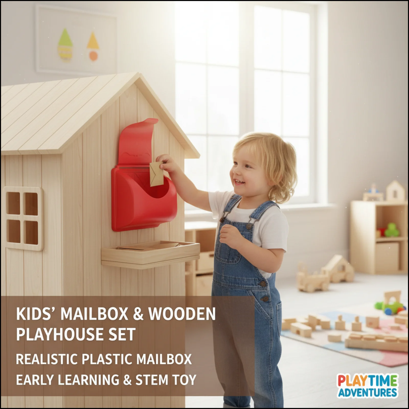

Playground toy children Kitchen Postbox Pretend Toy Interactive Children