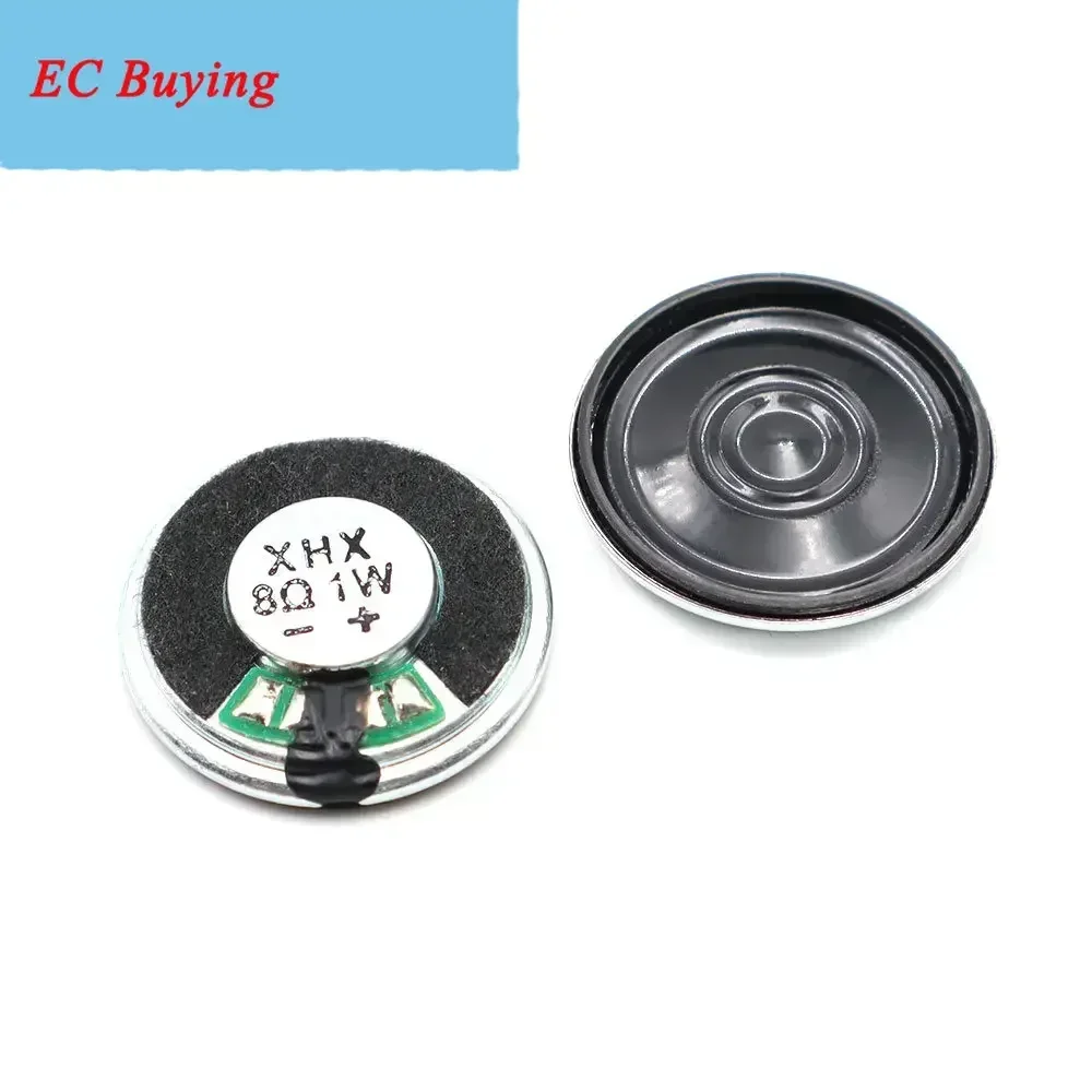 直径23MM 8Ω 1W 鉄ケーススピーカー 23×4.5MM ラウドスピーカー 内部マグネット 23MM 8Ω 1W 超薄型スピーカー 2個