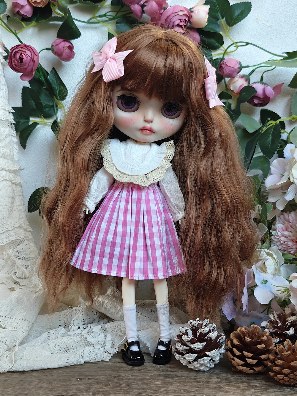 

Outifts For ICY DBS classic style Blythe Doll clothes Cute Pink for YMY, Licca, Azones, Ob24, 22 Ob27 Doll Accessories