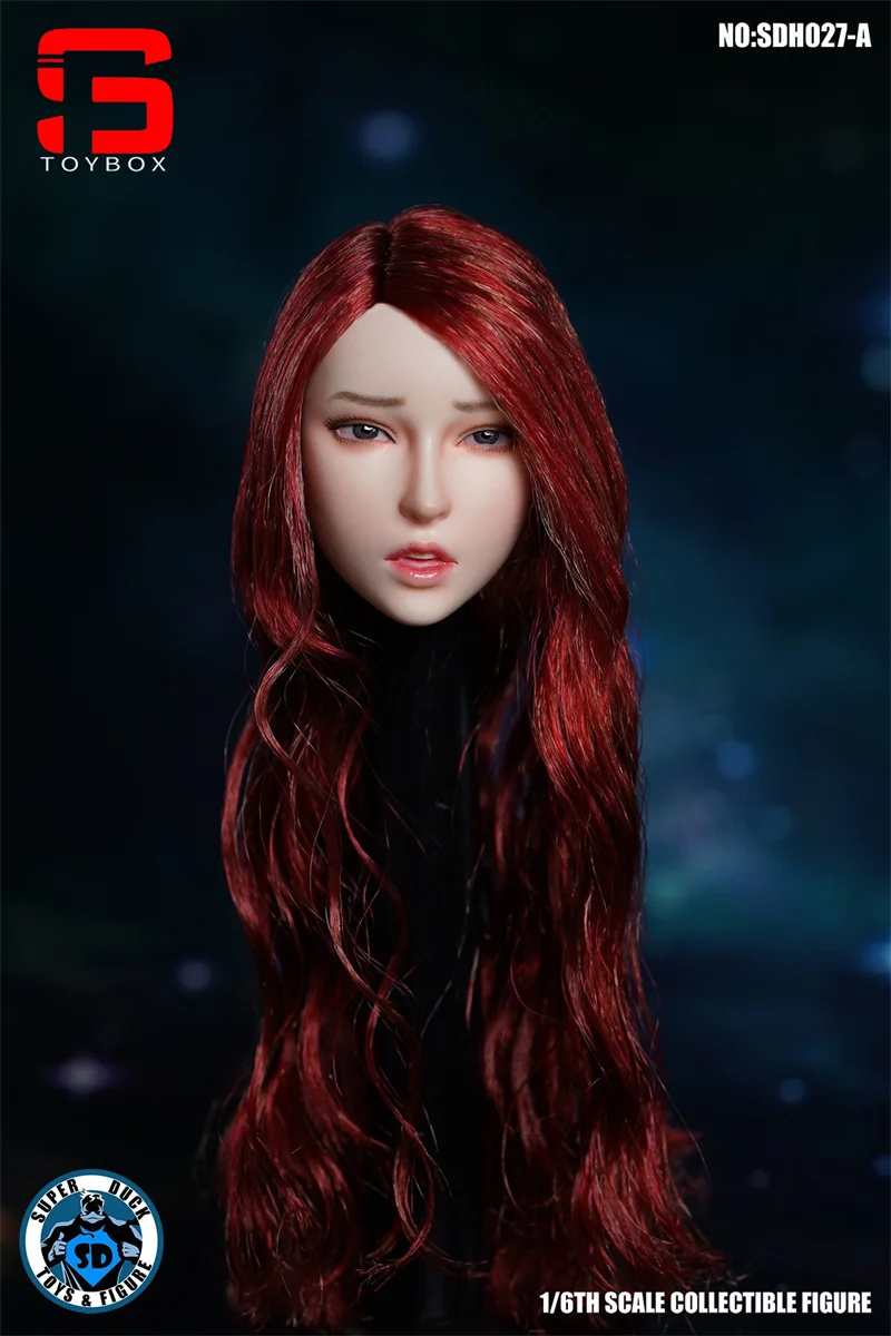 سوبر داك SDH027A 1/6 أنثى التعبير رئيس نحت زراعة الشعر رئيس نحت نموذج صالح 12 ''شاحب الجندي عمل الشكل الجسم #2