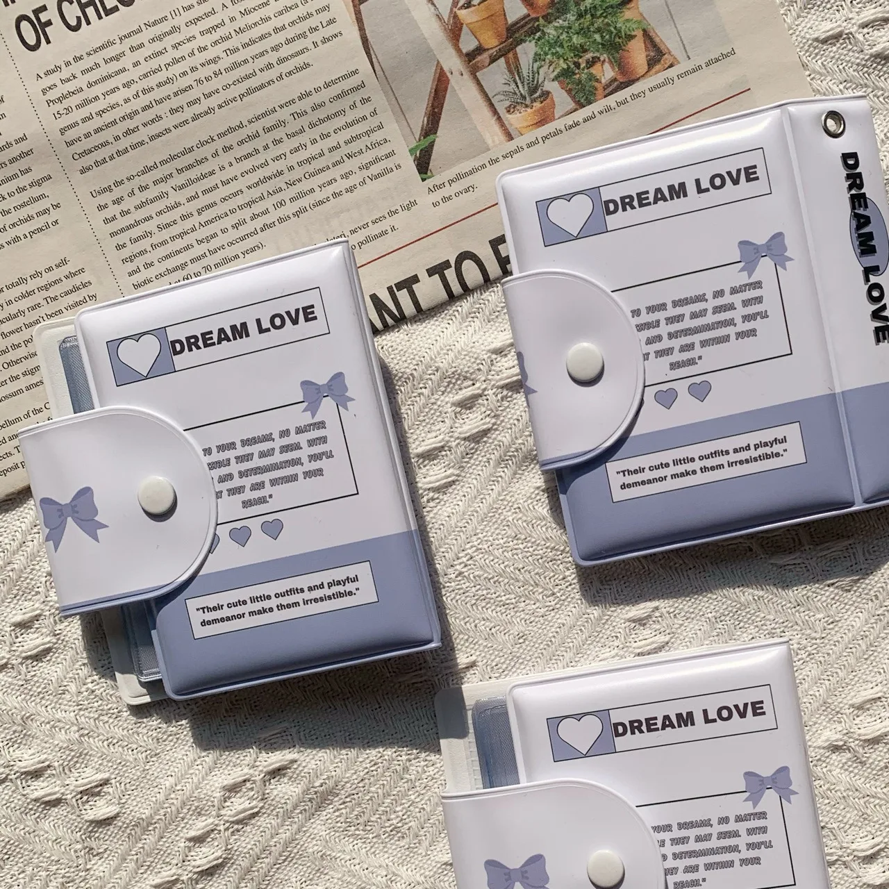 Ballet Sweet Love Stone Pattern Rectangular FramPhoto Bag Star Chasing Card Album